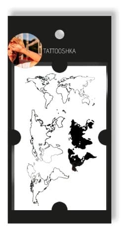Тату &amp;quot;Карта Світу&amp;quot;, фото - 3