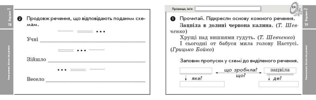 НУШ ДИДАКТА Українська мова та читання. 3 клас. Експрес-перевірка до підручника М. Вашуленка, Н. Васильківської, С. Дубовик, фото - 3