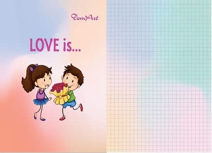 Блокнот В 6, 80 л. кл. на пружине цв. &amp;quot;Love is&amp;quot;, фото - 3