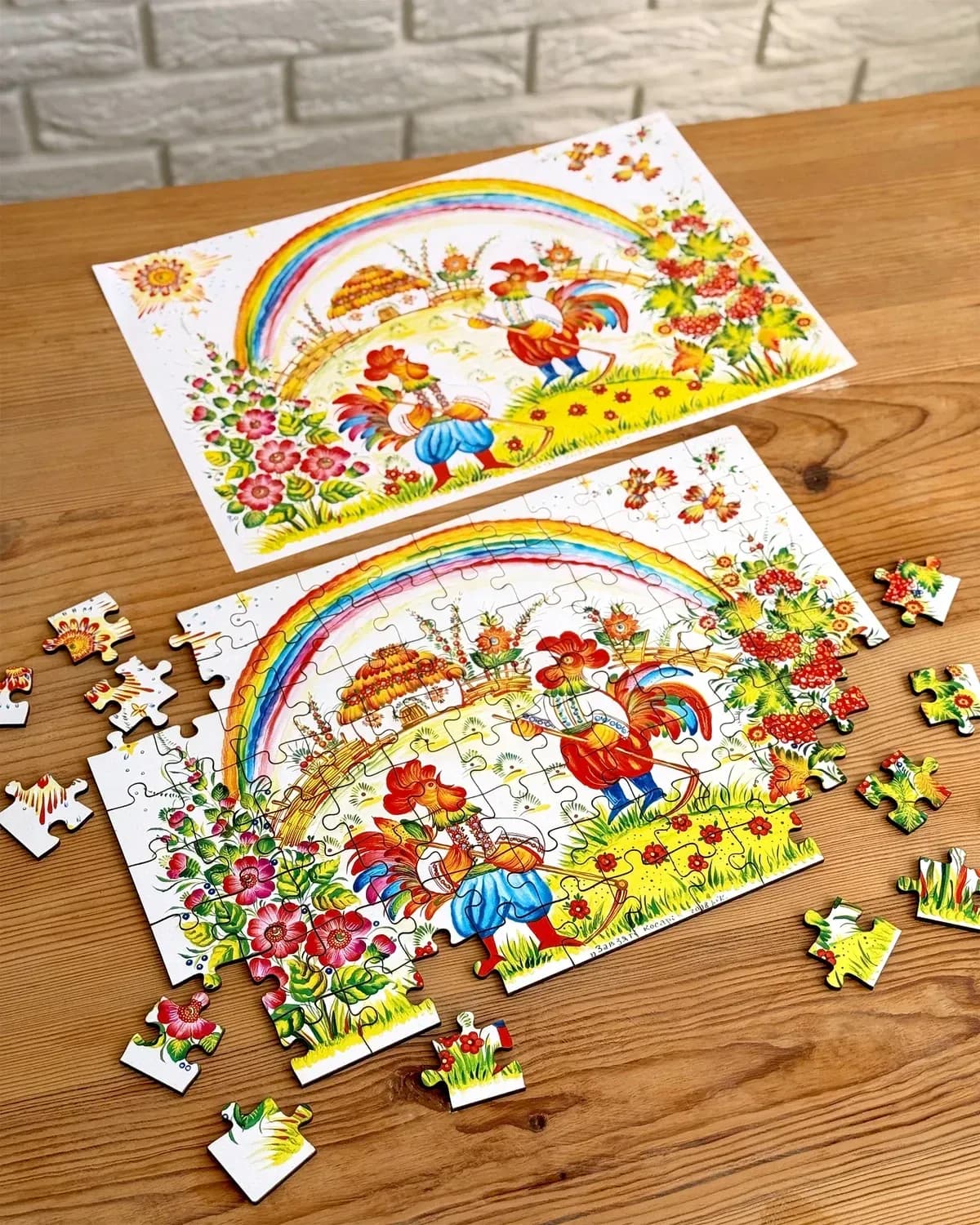 Пазл дерев&#39;яний &amp;quot;Завзяті косарі&amp;quot;, фото - 3