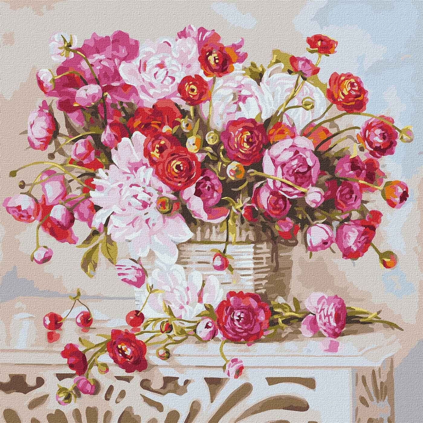 Набір для розпису по номерах. &amp;quot;Букет спогадів (big)&amp;quot; 50*50см, фото - 1