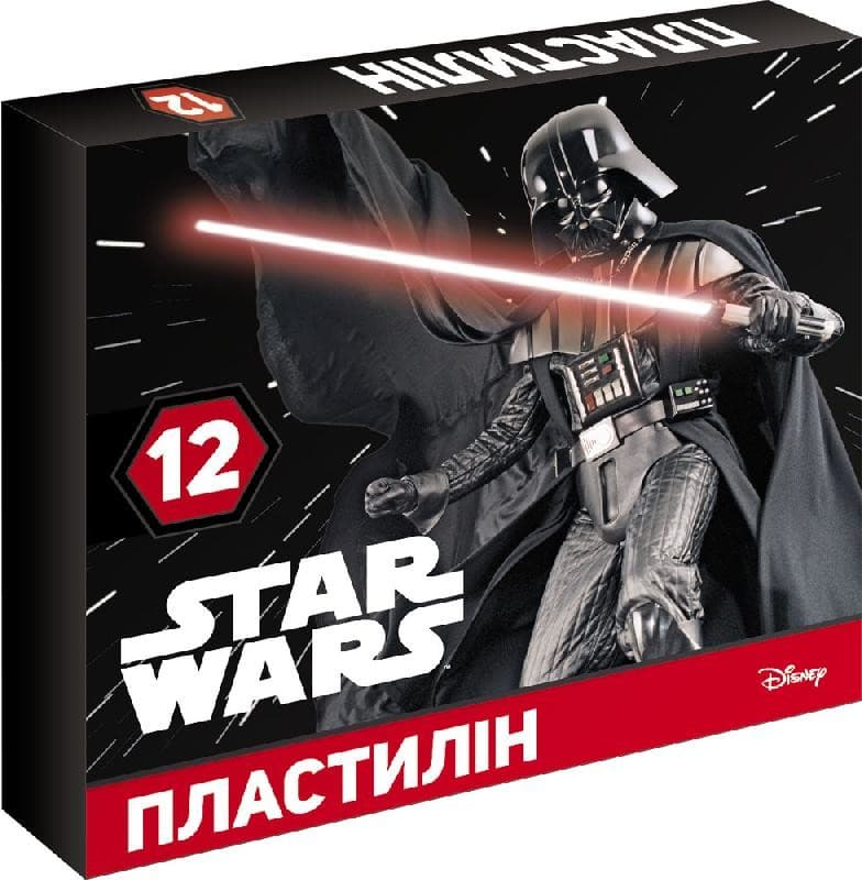 Пластилін STAR WARS 12 кольорів, фото - 1