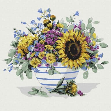 Набір для розпису по номерах. &amp;quot;Чудовий соняшник&amp;quot; 30*30см