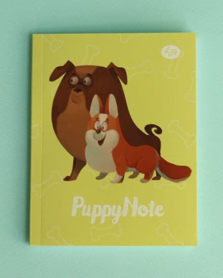Блокнот TM Profiplan &amp;quot;Puppy Note&amp;quot;, yellow A5 mini, фото - 1
