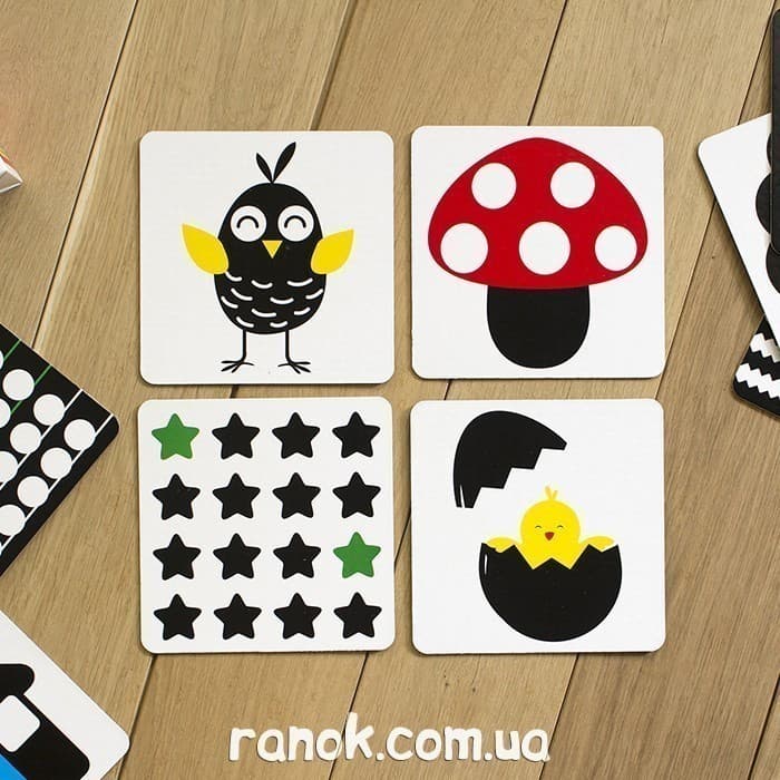 Розвиваючі контрасні картки вид 1 для немовлят 0+, фото - 2