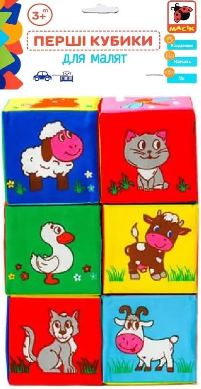 Іграшка м’яконабивна &amp;quot;Набір кубиків &amp;quot;, фото - 1