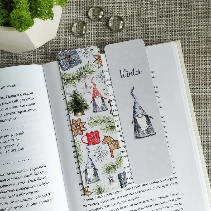 Закладка двухстороння для книги «Winter», фото - 2