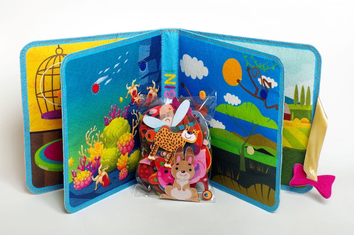 Фетрова книга з липучками &amp;quot;Хто де живе?&amp;quot;, фото - 3