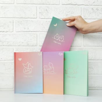 Блокнот Profiplan &amp;quot;Gradient Title note&amp;quot; ассорт.  А5, фото - 1