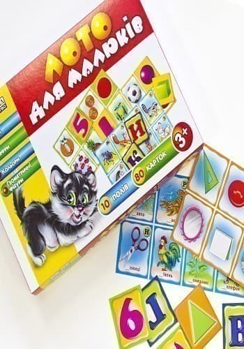 Лото для малюків.Букви,цифри,кольори та геометричні фігури, фото - 3
