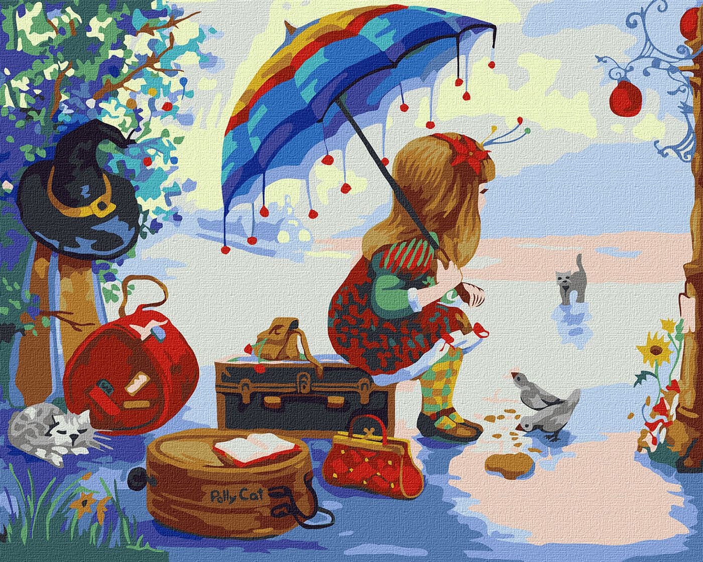 Набір для розпису по номерах. &amp;quot;Полікет відправляється у подорож&amp;quot; 40х50см, фото - 1