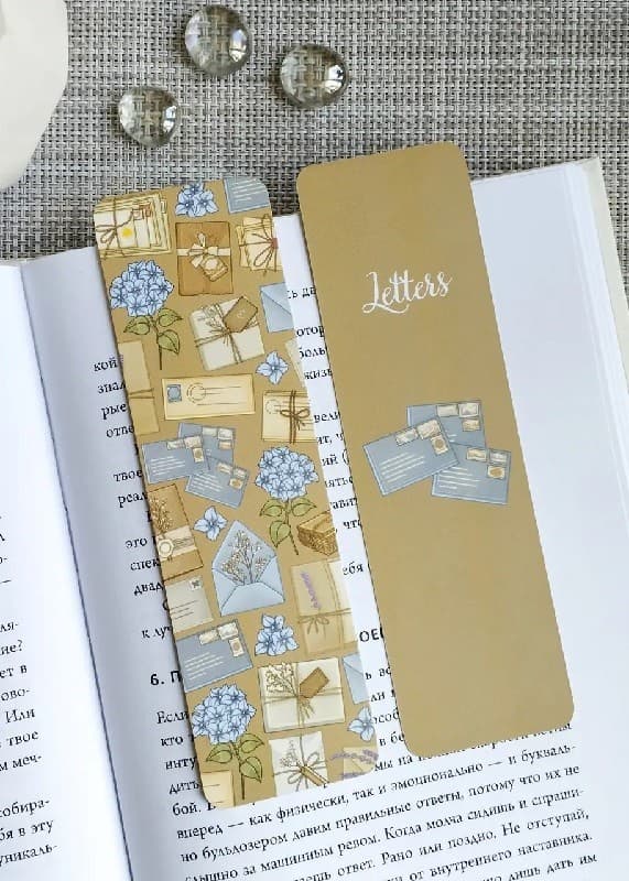 Закладка двухстороння для книги «Letters», фото - 2