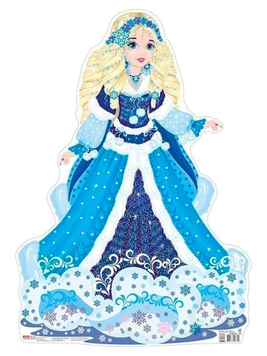 Набір прикрас.Дівчина-зима