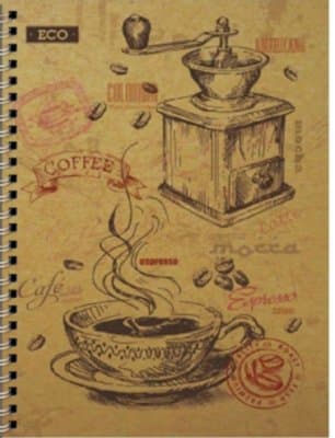 Блокнот А5, Еко папір - 50арк., тверда обкл.пружина №4, фото - 1