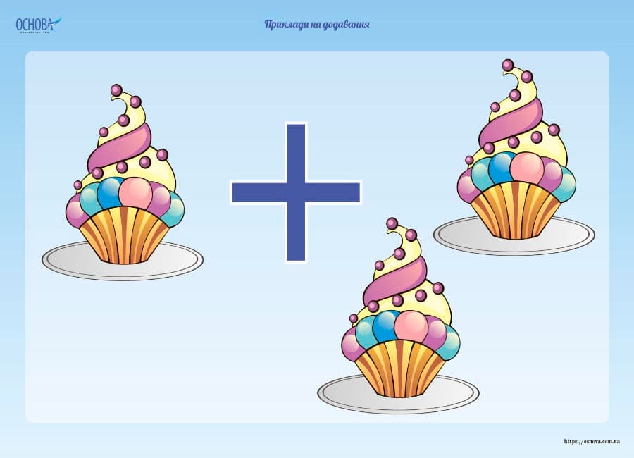 Комплект двосторонніх плакатів Додавання і віднімання (10 шт), фото - 3