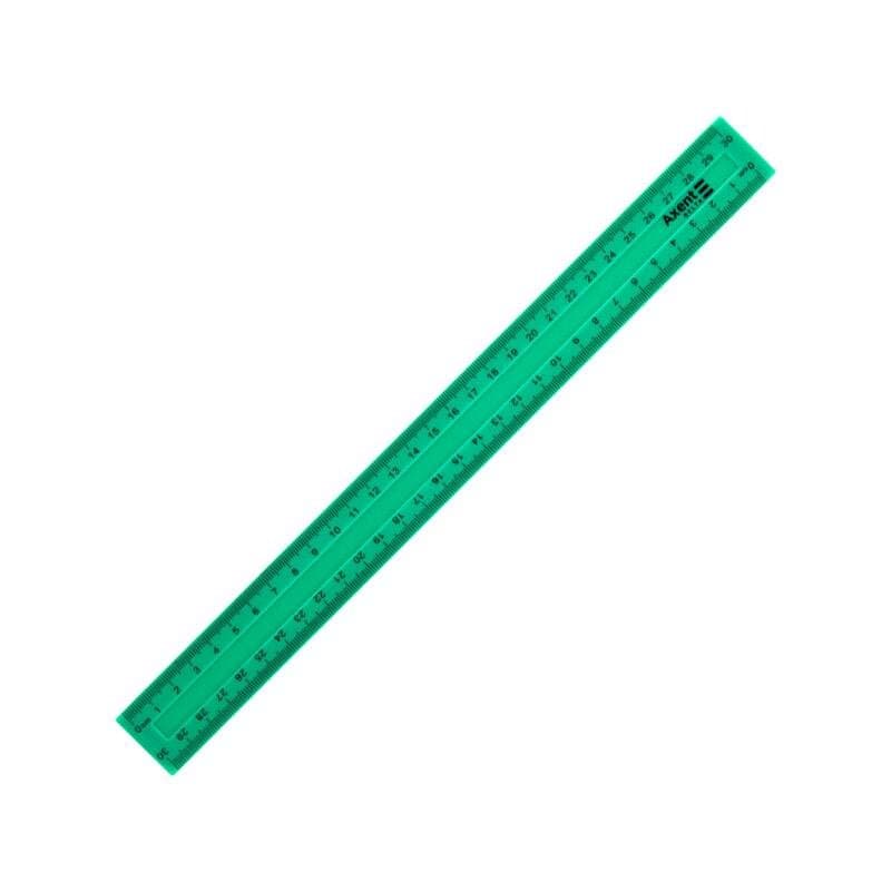 Лінійний пластик, 30 см, зелена, фото - 1
