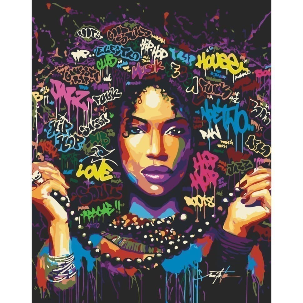 Набір для розпису &amp;quot;Музика як життя&amp;quot; 40*50 см, фото - 1