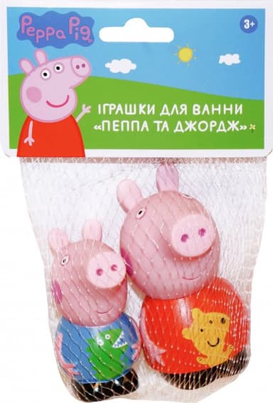 Іграшки для ванни &amp;quot;Пеппа (10 см) та Джордж (8 см)&amp;quot;