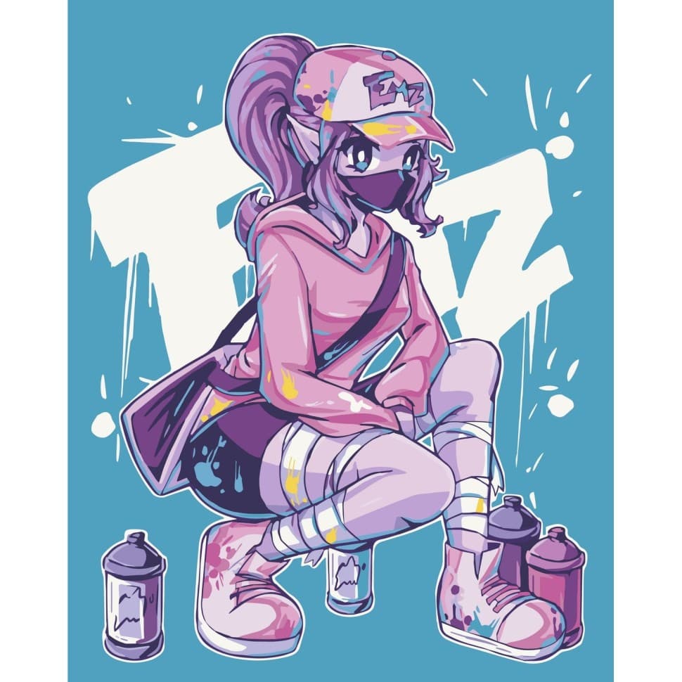 Набір для розпису &amp;quot;Style girl&amp;quot; 40*50 см, фото - 1