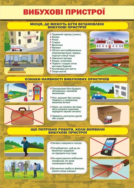 Плакат &amp;quot;Вибухові пристрої&amp;quot;, фото - 1