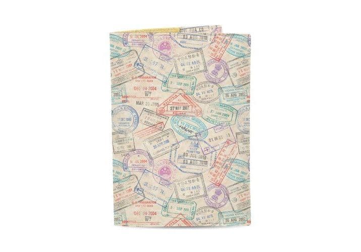 Обкладинка на паспорт ЕкоШкіра&amp;quot;Штампи&amp;quot;, фото - 1