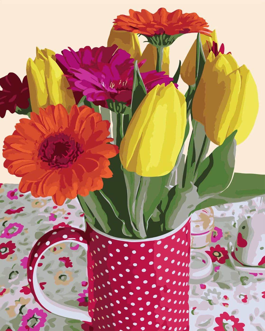 Набір для розпису по номерах. Букети &amp;quot;Подих весни&amp;quot; 40х50см, фото - 1