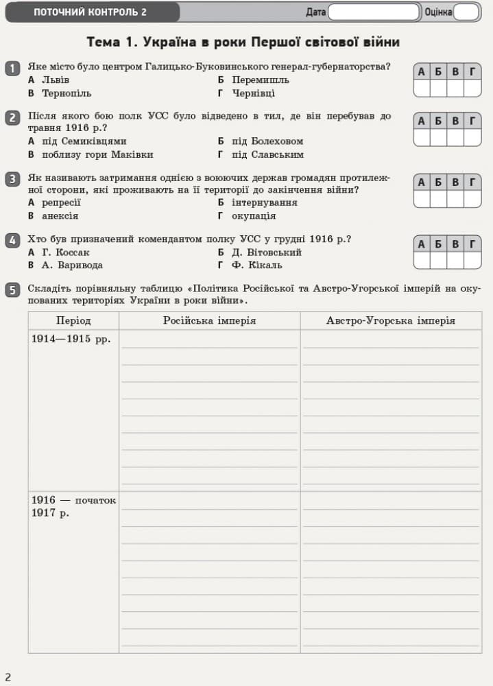 Історія України. 10 клас. Зошит для оцінювання результатів навчання, фото - 3