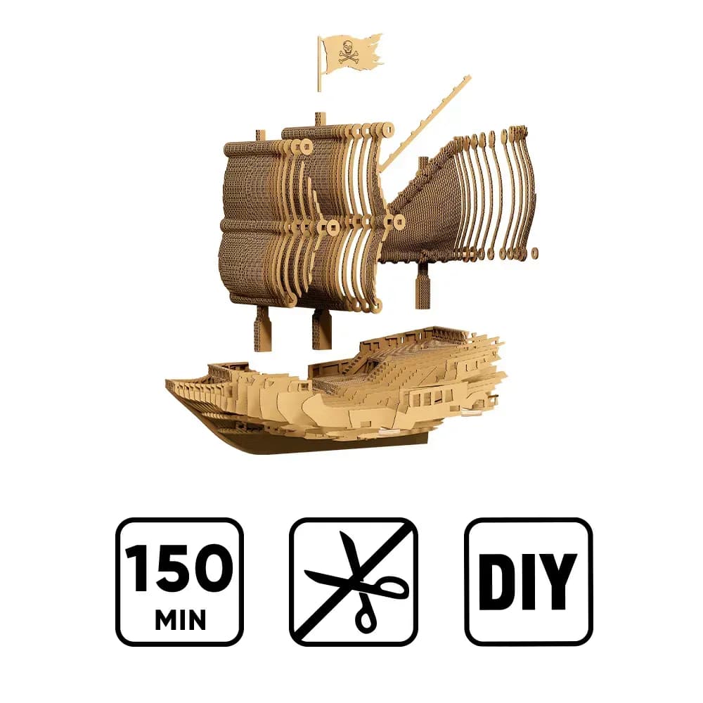 Картонний конструктор "Cartonic 3D Puzzle PIRATE SHIP", фото - 3