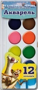 Фарба акварельна медова Серія Ice Age 12 кольорів
