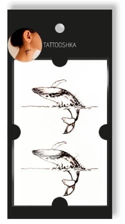 Тату &amp;quot;2 кита&amp;quot;, фото - 1