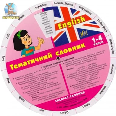 Експрес-словник.English. Тематичний словник. 1-4 кл