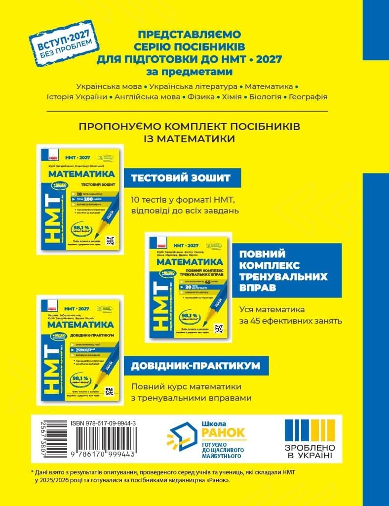 НМТ 2027 Математика. Довідник-практикум, фото - 2
