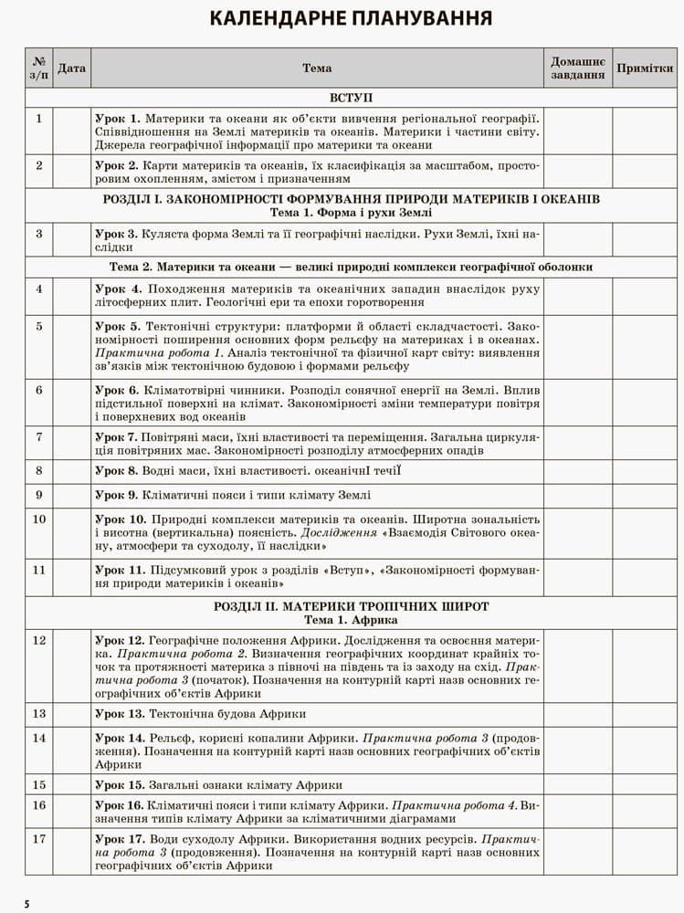 Розробки уроків. Географія. Материки та океани 7 клас, фото - 2