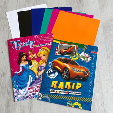 Папір кольоровий 8 цв. А4 2-двухстор. &amp;quot;Премиум&amp;quot; УП-52