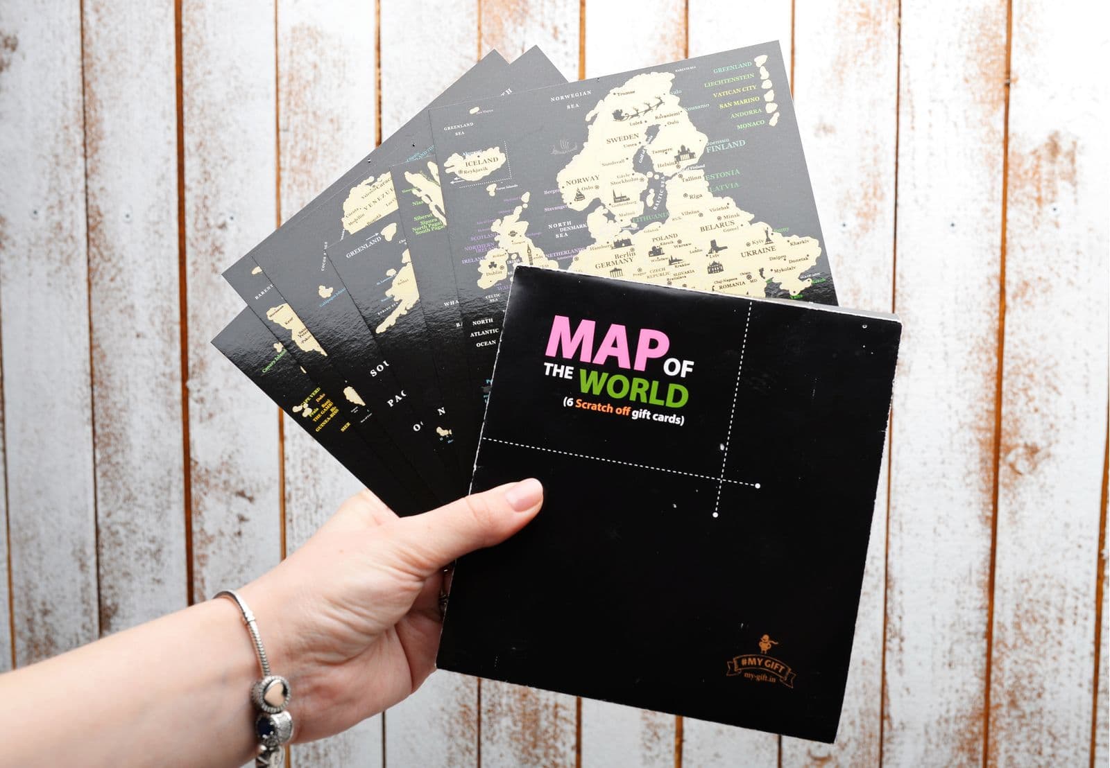 Набір скретч листівок Континенти, фото - 1