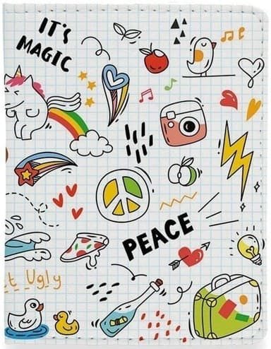 Обкладинка для ID картки та посвідчення водія «Зошит»