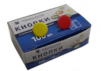Кнопки кольорові 100шт 75330-NV
