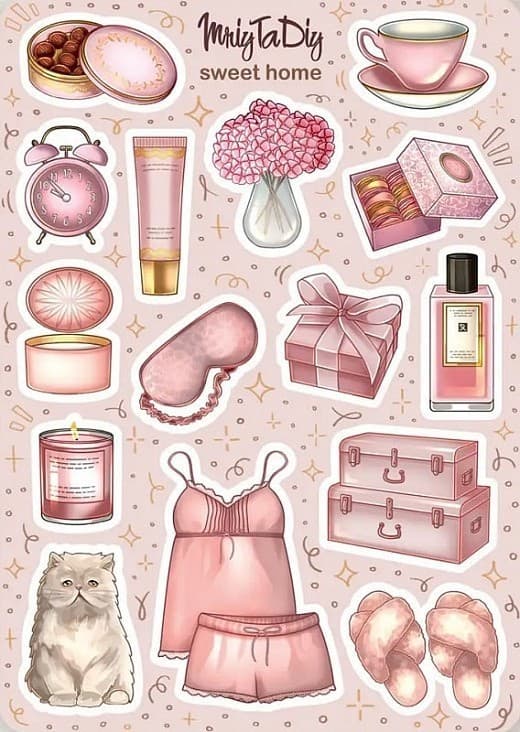 Стікер лист з наклейками &amp;quot;Sweet home&amp;quot;, фото - 1