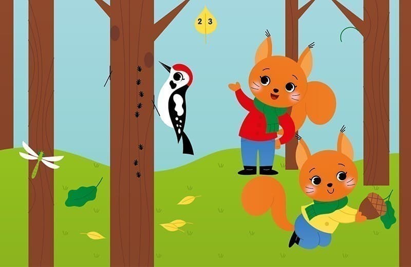 Аплікації наліпками. Ліс, фото - 2