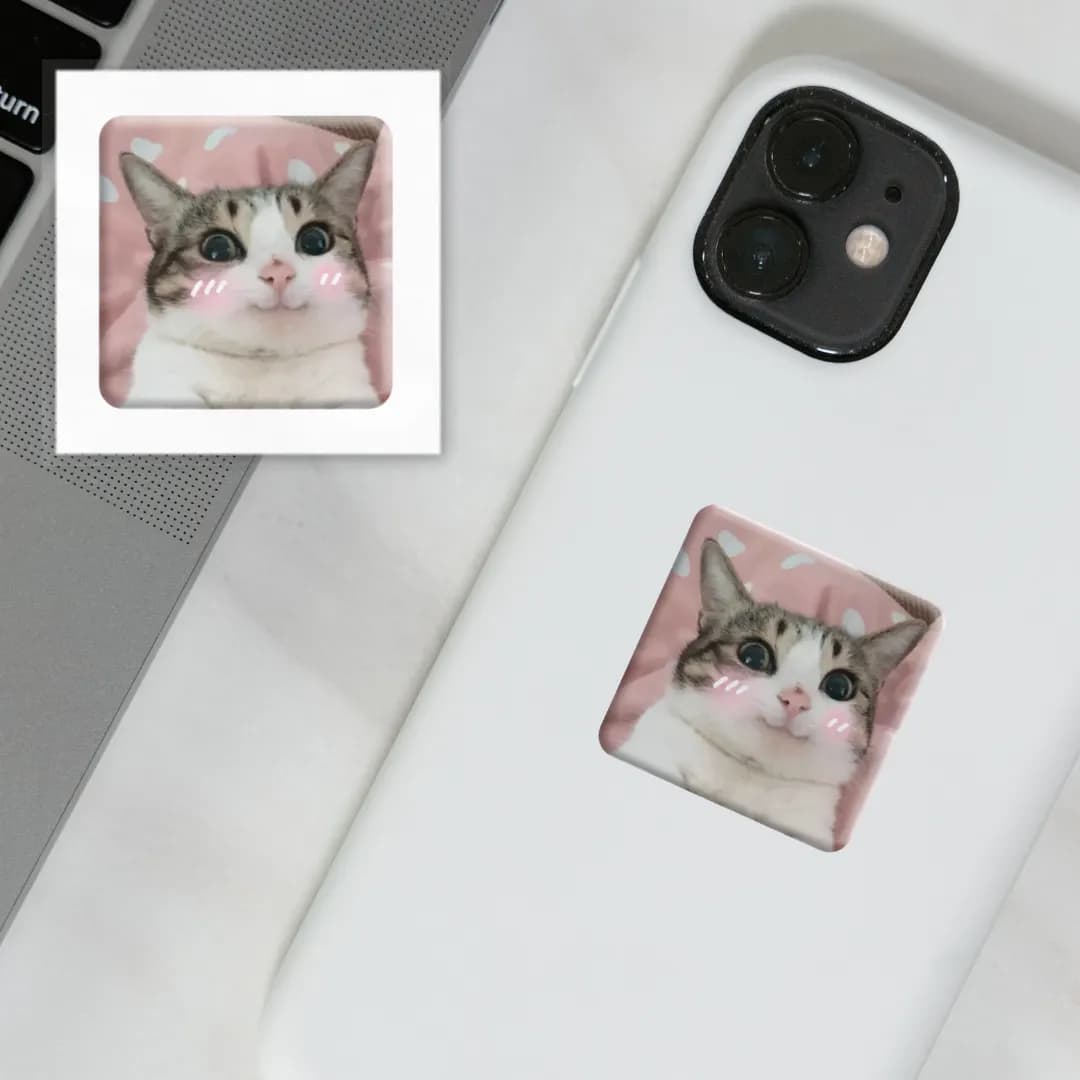 3D-стікер &amp;quot;Мем милий котик&amp;quot;, фото - 2