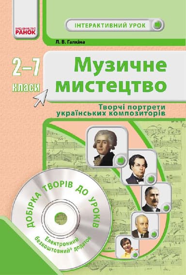 Музичне мистецтво. Творчі портрети українських композиторів +СД
