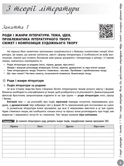 Українська література. Інтерактивний довідник-практикум із тестами. Підготовка до ЗНО. У 3 частинах. Частина 1, фото - 3