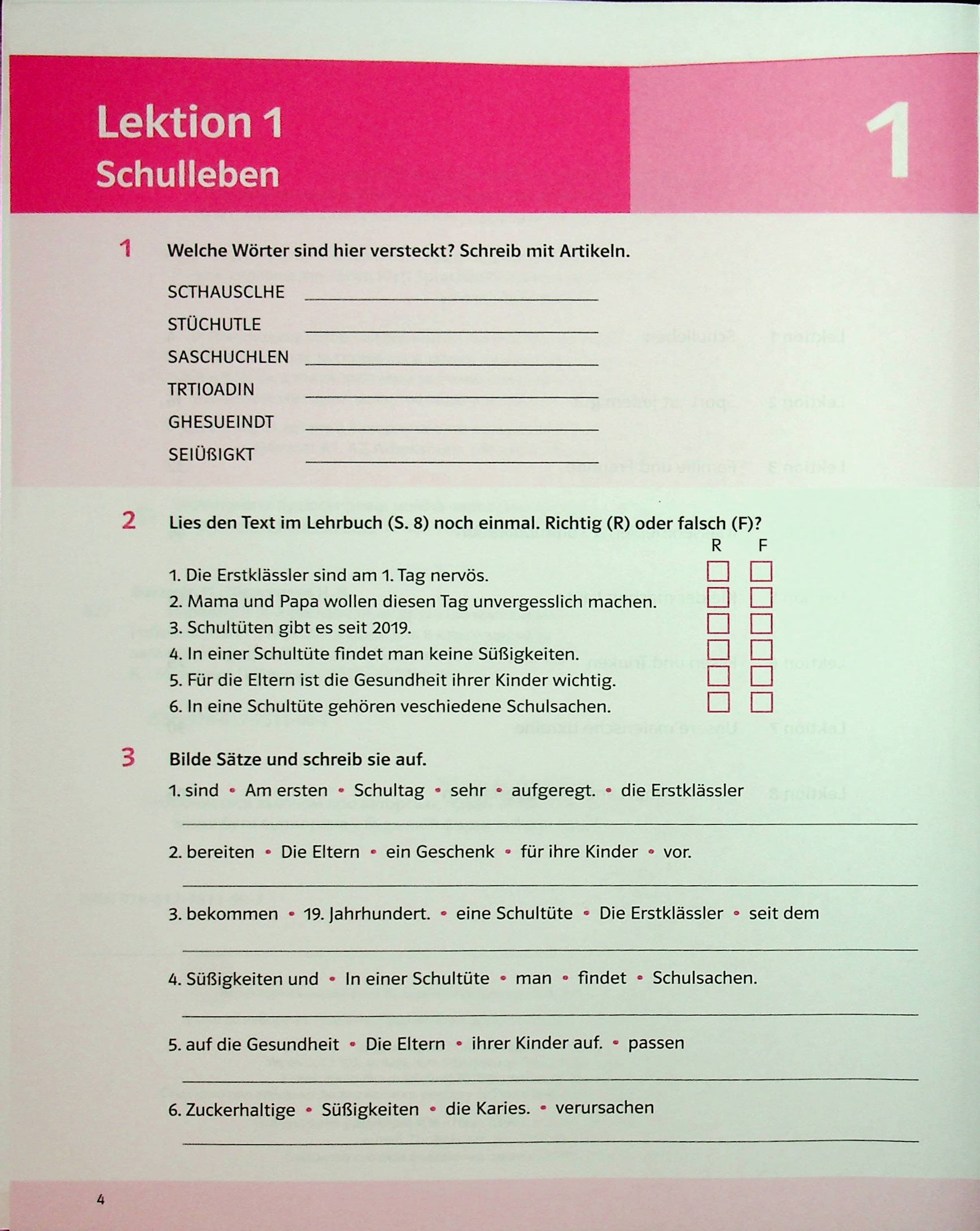 Parallelen 8 Neu. Німецька мова (4-й рік навчання) Робочий зошит для 8-го класу, фото - 3