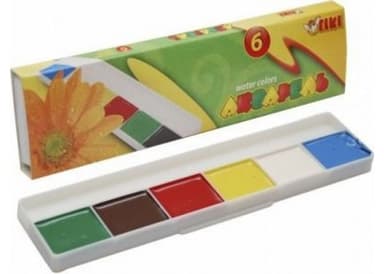 Фарби акварельні 6кол TIKI  картонній упаковці 50108-ТК