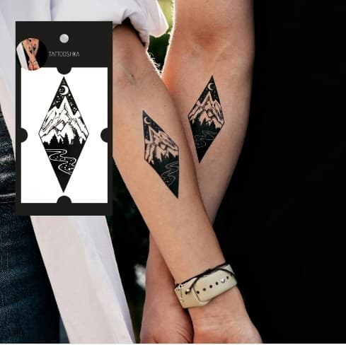 Тату &amp;quot;Подорож у гори&amp;quot;, фото - 1