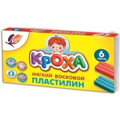Пластилін 6 кол. 99 г &amp;quot;Крихітка&amp;quot; 12С863-08