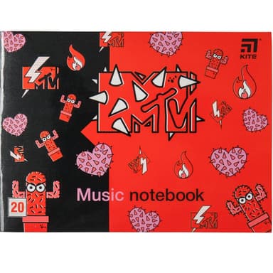 ЗОШИТ ДЛЯ НОТ KITE20 MTV20-405-2 А5 20 АР MTV-2