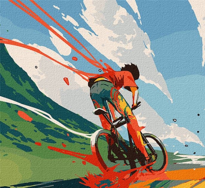 Набір для розпису по номерах. &amp;quot;Назустріч вітру&amp;quot; 50х50см, фото - 1