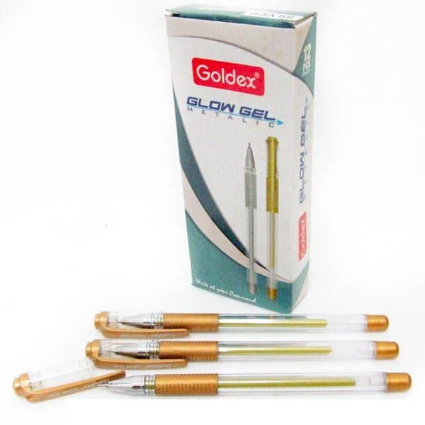 Ручка гел. Glow Gel Metalic #894 Gold 1,0мм, фото - 1