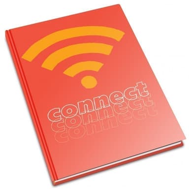 Блокнот А5 Connect Червоний Тверда обкладинка 96 аркушів Клітинка